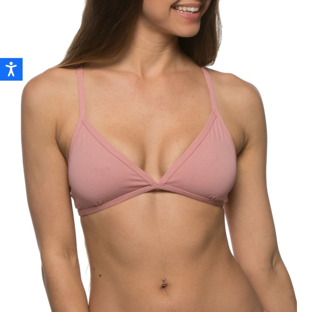 Jolyn Triangle Bikini Too in Dusty Rose